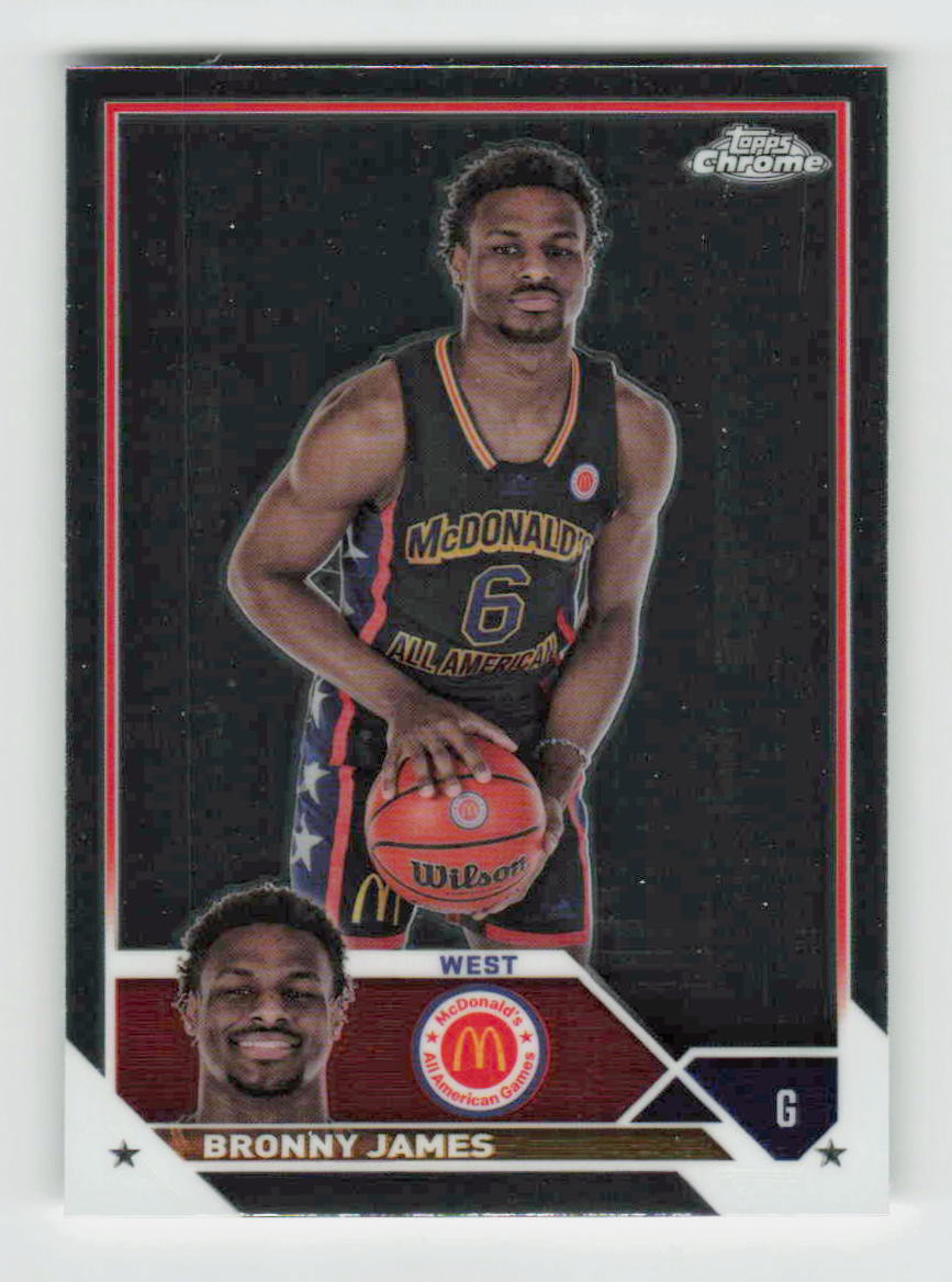 2023 Topps Topps Chrome McDonald's All American Bronny James #68