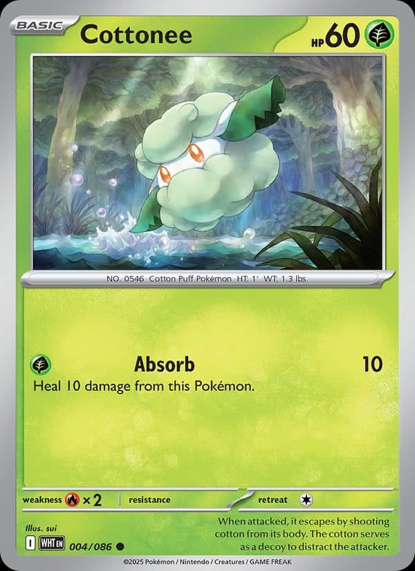 Cottonee (Poke Ball Pattern)
