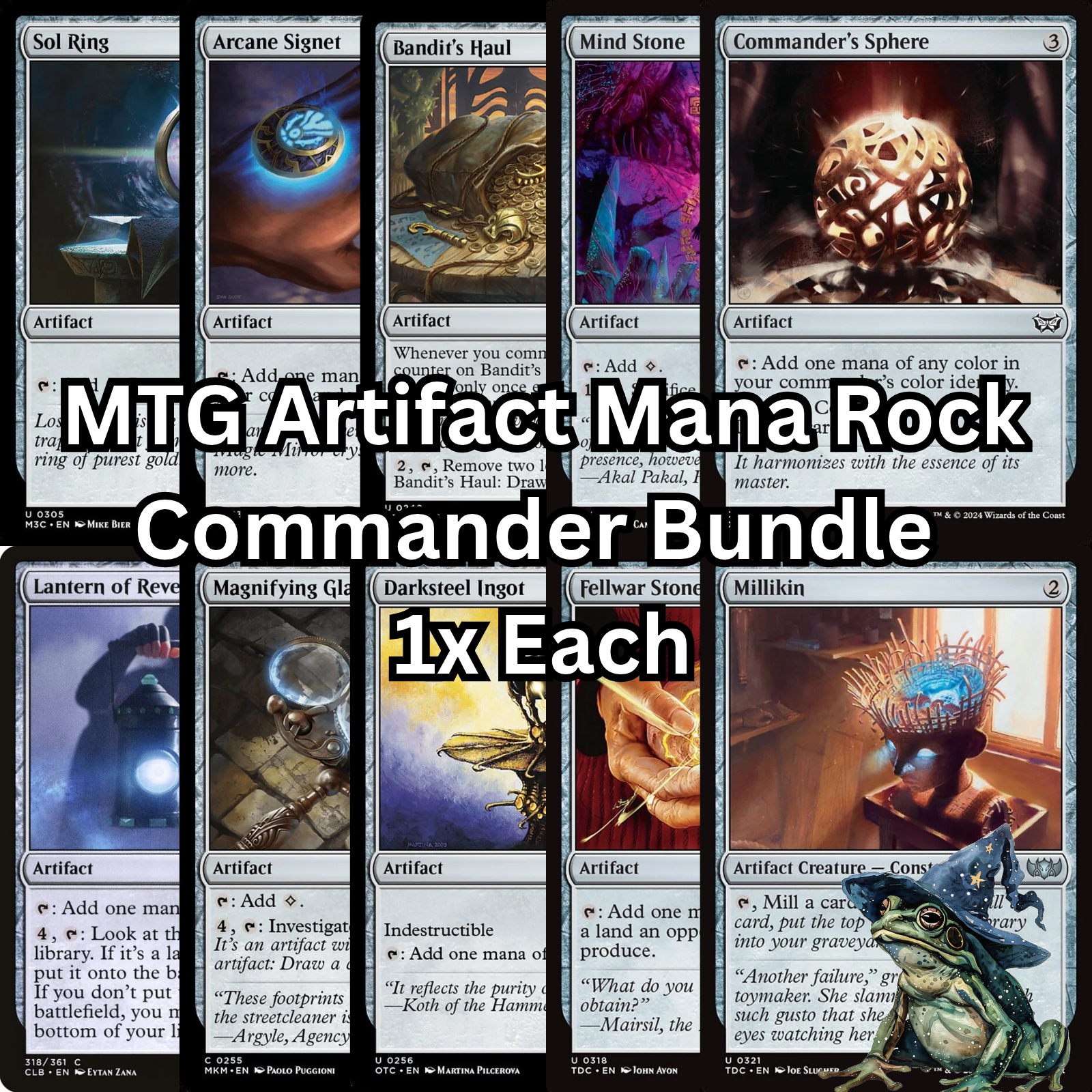 MTG Colorless Artifact Commander Deck Staples Mana Rock Set Bundl