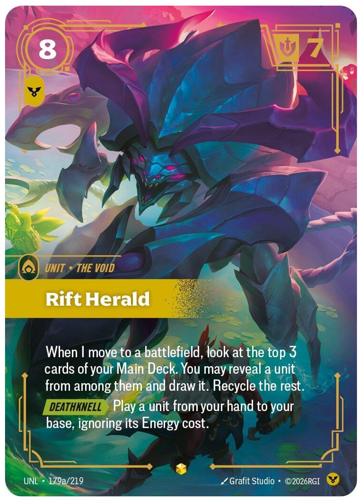 Rift Herald (Alternate Art) — 3-Card Playset — Near Mint Foil